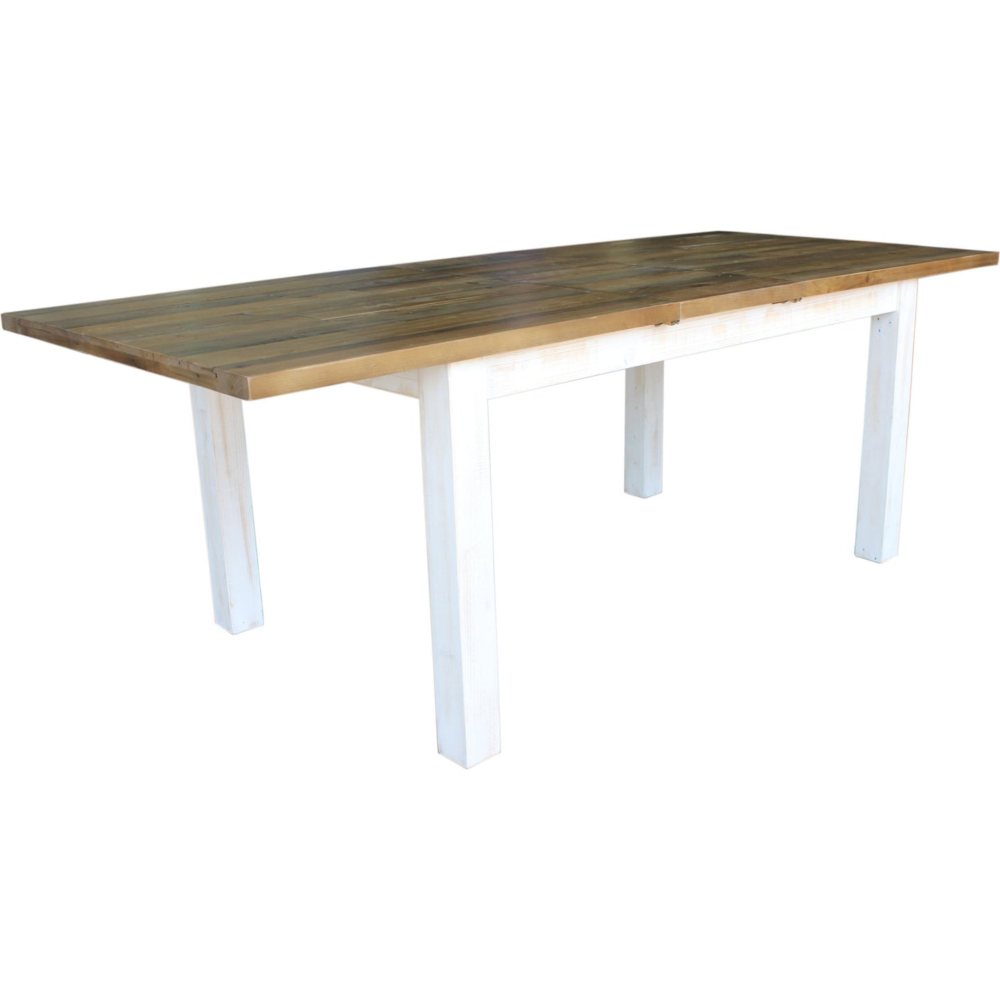 002 SR-818656 | Additional Silo | Provence Large Extension Dining Table (71"/86") by LH Imports in white, brown. Made from reclaimed pine in a cottage & farmhouse style.