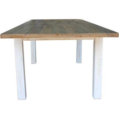 Provence Large Extension Dining Table (71"/86") by LH Imports in white, brown. Made from reclaimed pine in a cottage & farmhouse style.