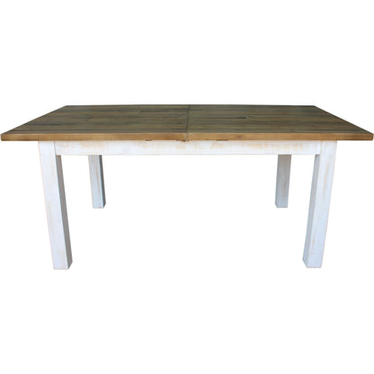 Provence Large Extension Dining Table (71"/86") by LH Imports in white, brown. Made from reclaimed pine in a cottage & farmhouse style.