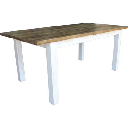 Provence Large Extension Dining Table (71"/86") by LH Imports in white, brown. Made from reclaimed pine in a cottage & farmhouse style.
