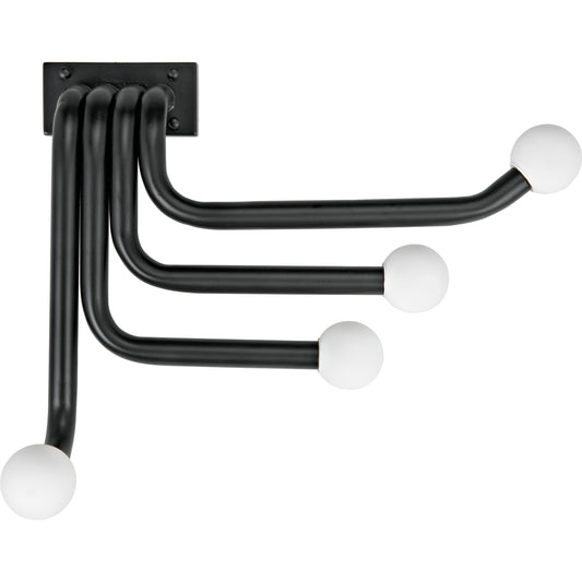 Sweeny Sconce by Noir in matte black. Made from industrial steel in a modern style.