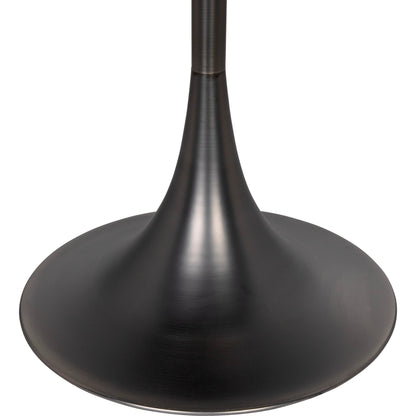 Drop Floor Lamp by Noir in gunmetal. Made from industrial steel in a modern style.