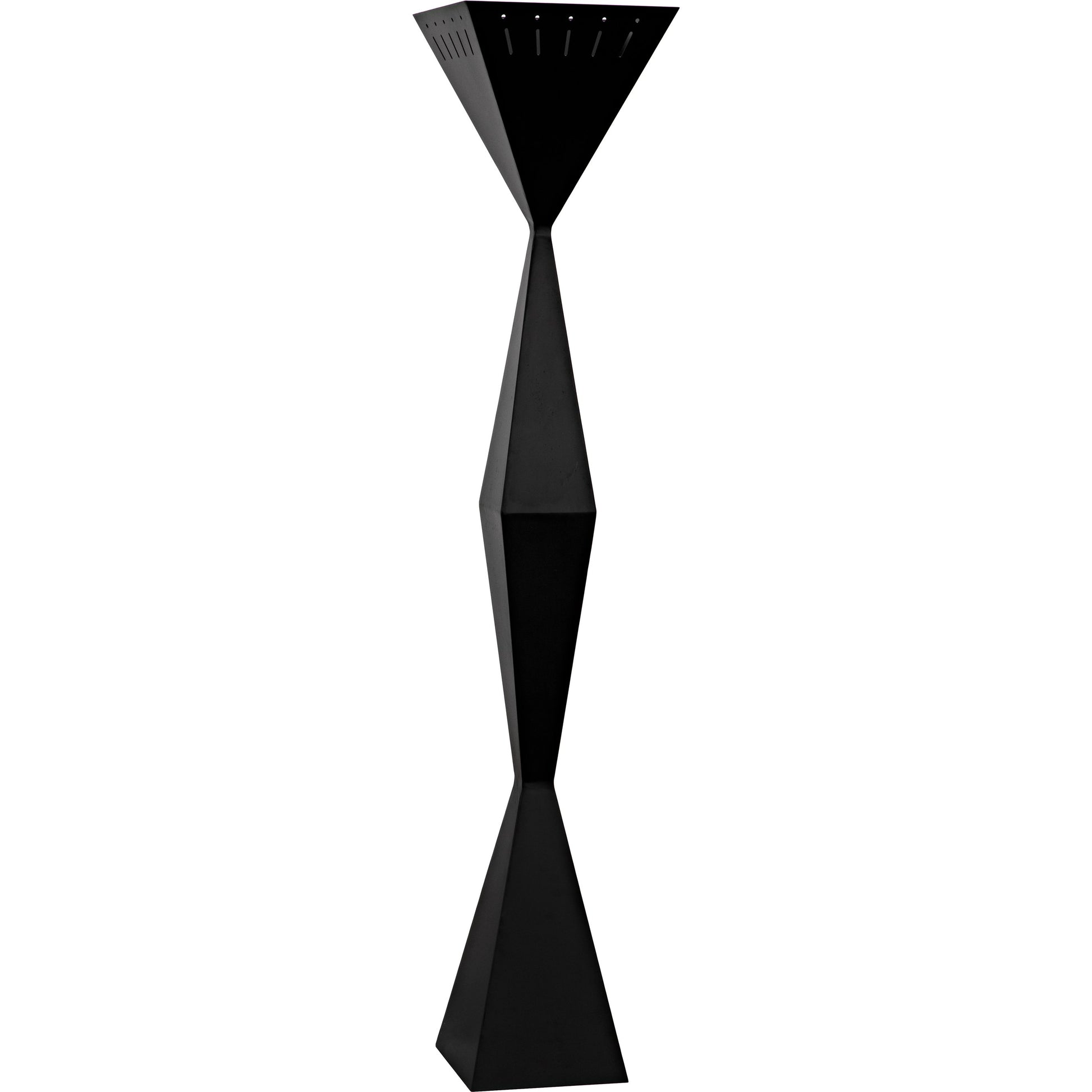 Brixton Floor Lamp by Noir in matte black. Made from industrial steel in a modern style.