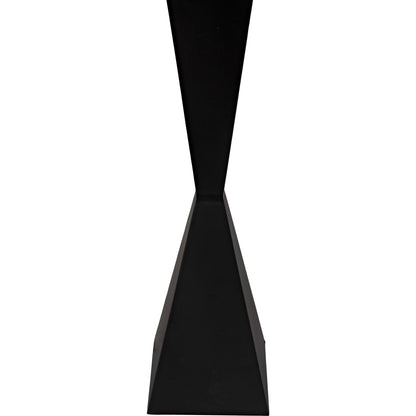 Brixton Floor Lamp by Noir in matte black. Made from industrial steel in a modern style.