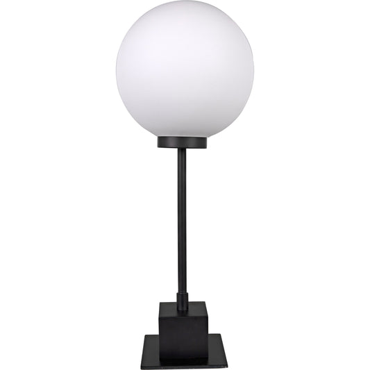 001 SI-1956955 | Additional Silo | Mond Table Lamp by Noir in matte black. Made from industrial steel in a modern style.