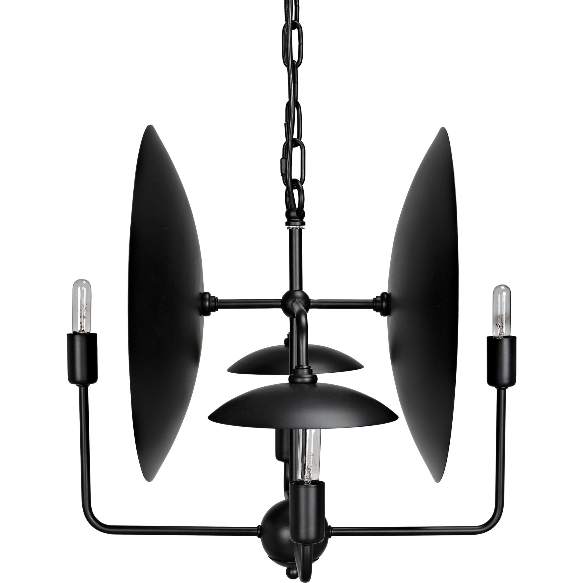 Satellite Lamp by Noir in matte black. Made from industrial steel in a modern style.