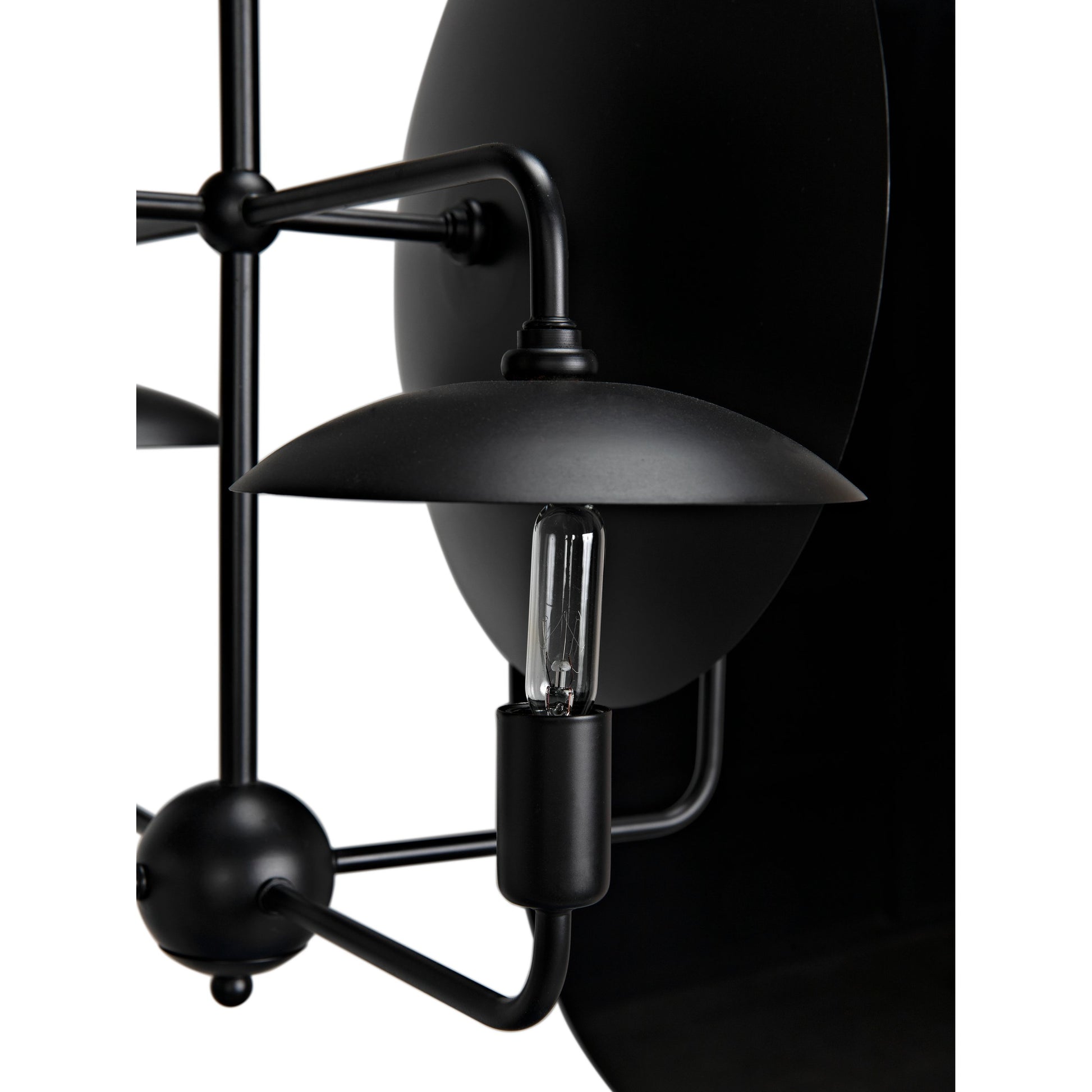 Satellite Lamp by Noir in matte black. Made from industrial steel in a modern style.