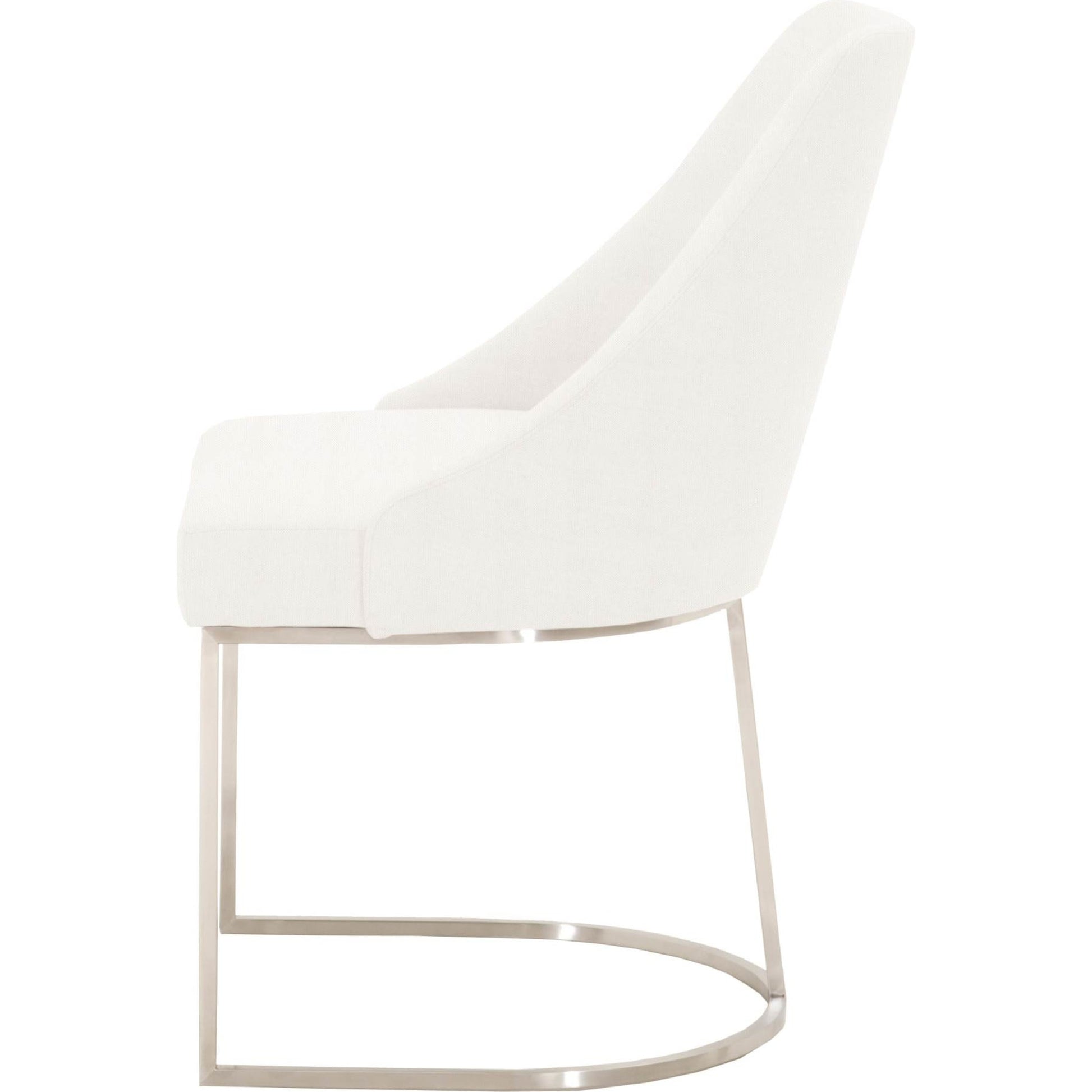 Parissa Dining Chair (Set of 2) by Essentials For Living in livesmart peyton-pearl, brushed gold. Made from metal, fabric in a modern style.