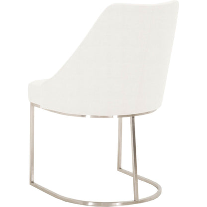 Parissa Dining Chair (Set of 2) by Essentials For Living in livesmart peyton-pearl, brushed gold. Made from metal, fabric in a modern style.