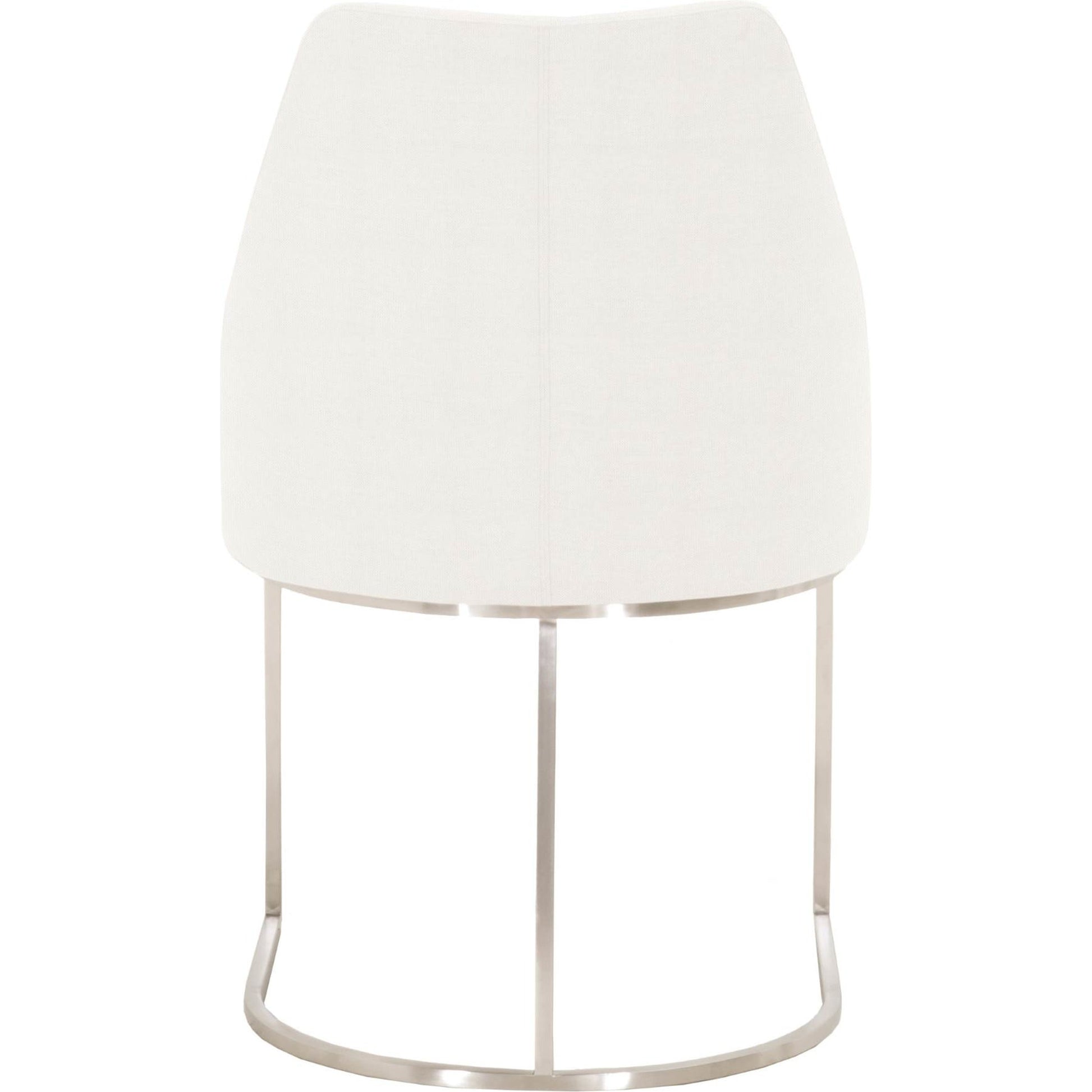 Parissa Dining Chair (Set of 2) by Essentials For Living in livesmart peyton-pearl, brushed gold. Made from metal, fabric in a modern style.