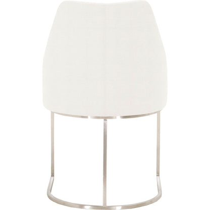 Parissa Dining Chair (Set of 2) by Essentials For Living in livesmart peyton-pearl, brushed gold. Made from metal, fabric in a modern style.