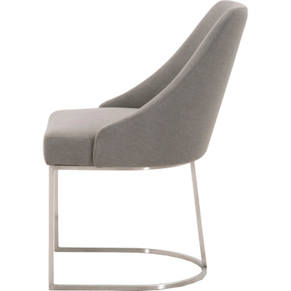 Parissa Dining Chair (Set of 2) by Essentials For Living in livesmart peyton-pearl, brushed gold. Made from metal, fabric in a modern style.