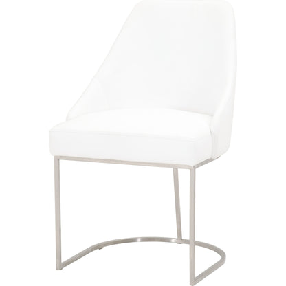 Parissa Dining Chair (Set of 2) by Essentials For Living in livesmart peyton-pearl, brushed gold. Made from metal, fabric in a modern style.