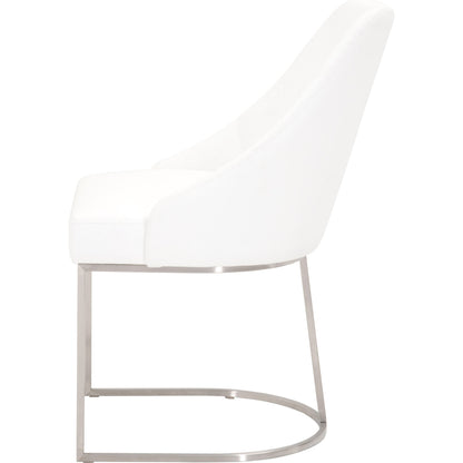 Parissa Dining Chair (Set of 2) by Essentials For Living in livesmart peyton-pearl, brushed gold. Made from metal, fabric in a modern style.