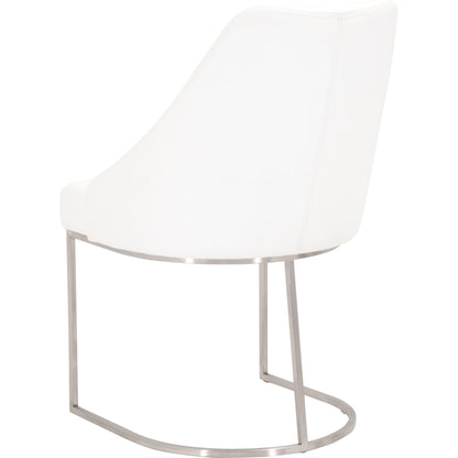 Parissa Dining Chair (Set of 2) by Essentials For Living in livesmart peyton-pearl, brushed gold. Made from metal, fabric in a modern style.