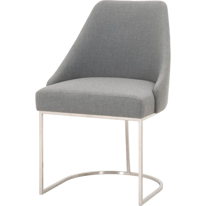 Parissa Dining Chair (Set of 2) by Essentials For Living in livesmart peyton-pearl, brushed gold. Made from metal, fabric in a modern style.