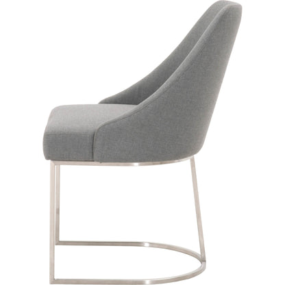 Parissa Dining Chair (Set of 2) by Essentials For Living in livesmart peyton-pearl, brushed gold. Made from metal, fabric in a modern style.