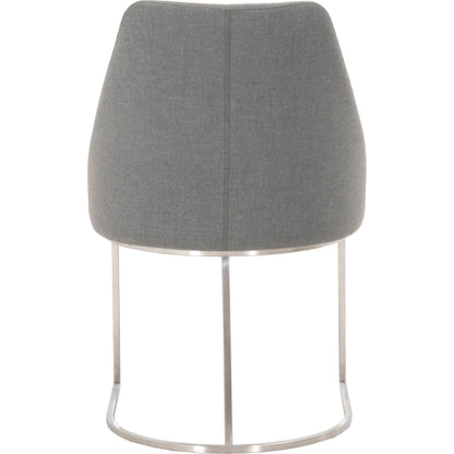 Parissa Dining Chair (Set of 2) by Essentials For Living in livesmart peyton-pearl, brushed gold. Made from metal, fabric in a modern style.