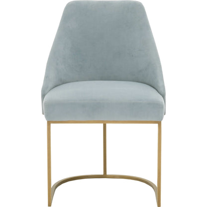 Parissa Dining Chair (Set of 2) by Essentials For Living in livesmart peyton-pearl, brushed gold. Made from metal, fabric in a modern style.