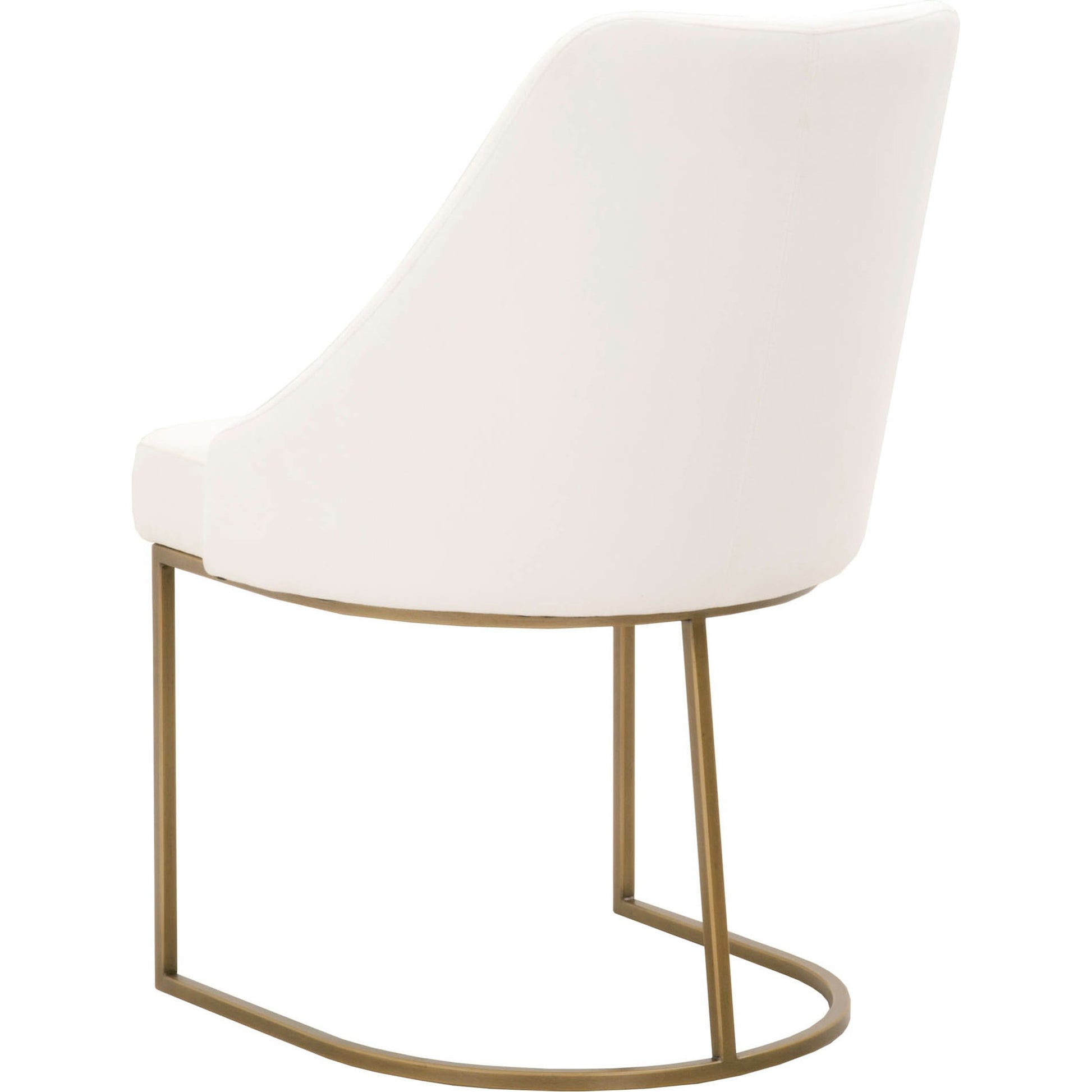 Parissa Dining Chair (Set of 2) by Essentials For Living in livesmart peyton-pearl, brushed gold. Made from metal, fabric in a modern style.