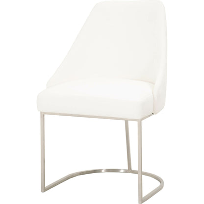 Parissa Dining Chair (Set of 2) by Essentials For Living in livesmart peyton-pearl, brushed gold. Made from metal, fabric in a modern style.