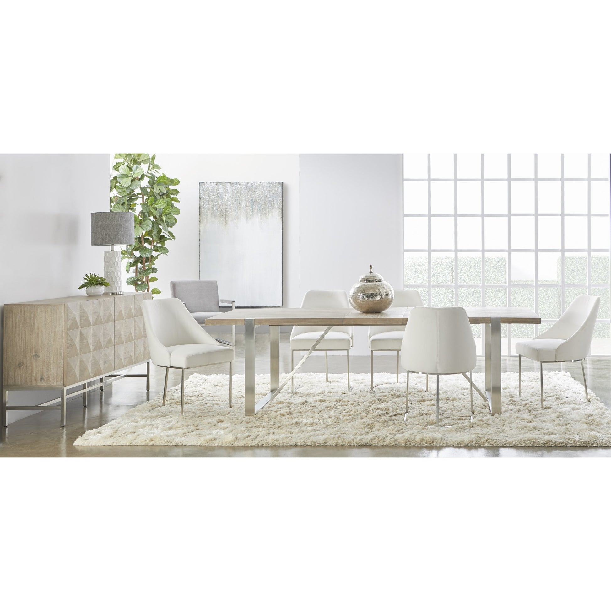 Parissa Dining Chair (Set of 2) by Essentials For Living in livesmart peyton-pearl, brushed gold. Made from metal, fabric in a modern style.