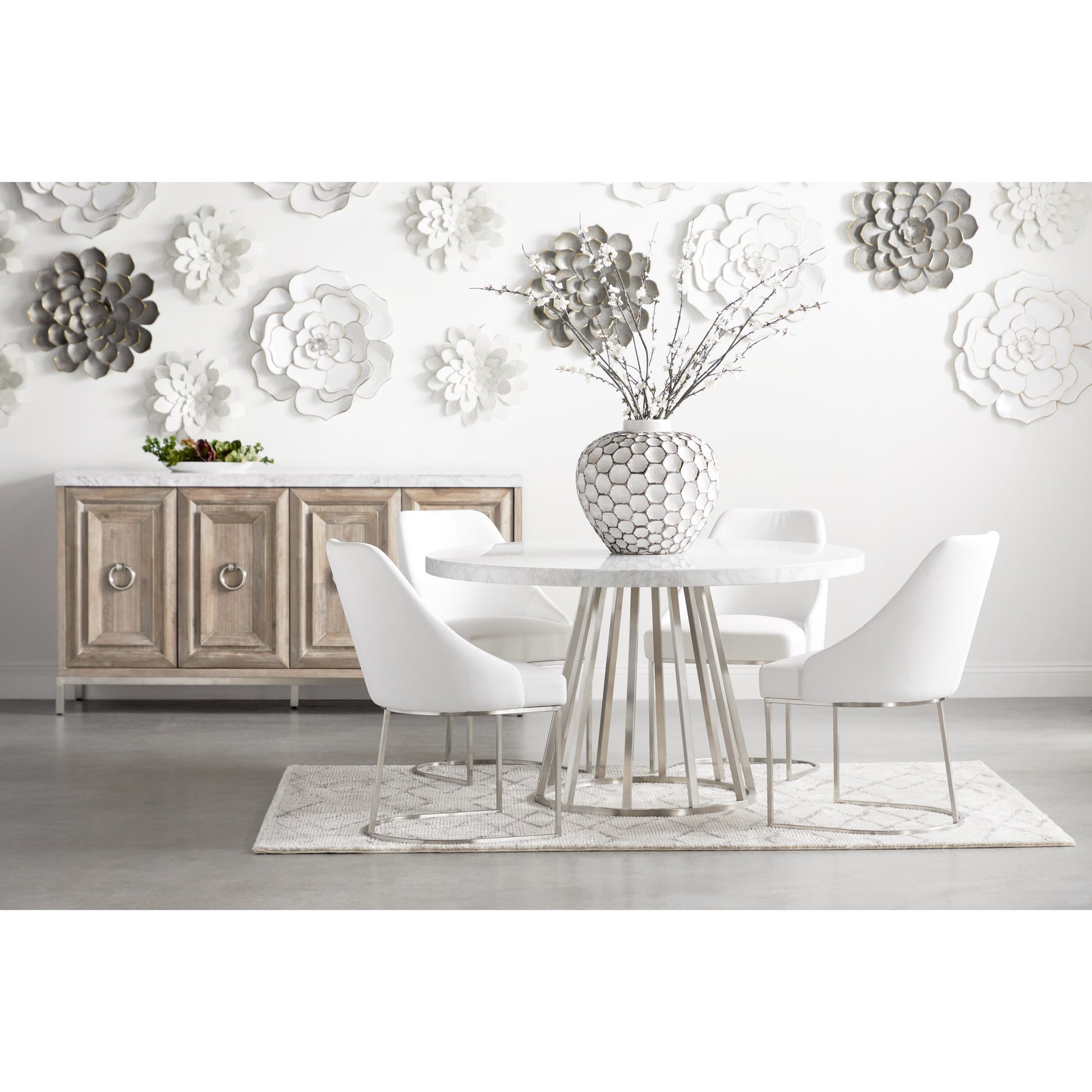 Parissa Dining Chair (Set of 2) by Essentials For Living in livesmart peyton-pearl, brushed gold. Made from metal, fabric in a modern style.