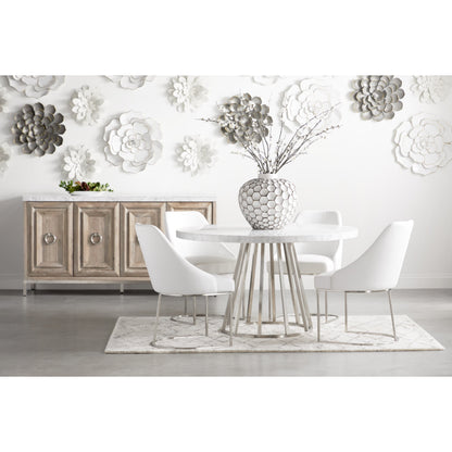 Parissa Dining Chair (Set of 2) by Essentials For Living in livesmart peyton-pearl, brushed gold. Made from metal, fabric in a modern style.