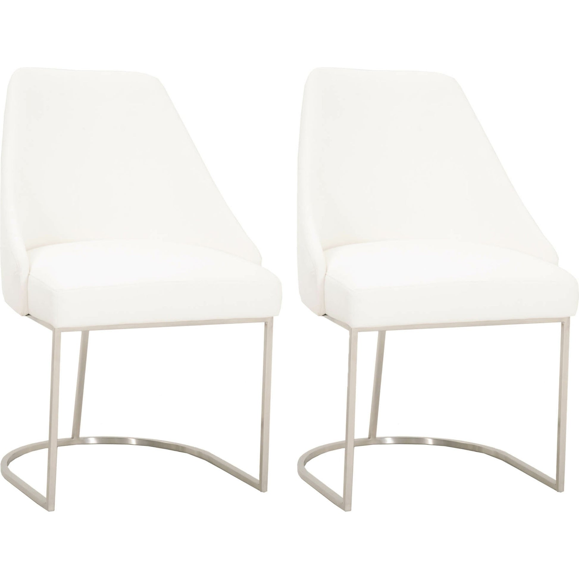 Parissa Dining Chair (Set of 2) by Essentials For Living in livesmart peyton-pearl, brushed gold. Made from metal, fabric in a modern style.