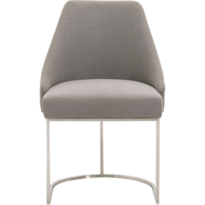 Parissa Dining Chair (Set of 2) by Essentials For Living in livesmart peyton-pearl, brushed gold. Made from metal, fabric in a modern style.