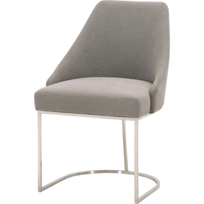 Parissa Dining Chair (Set of 2) by Essentials For Living in livesmart peyton-pearl, brushed gold. Made from metal, fabric in a modern style.