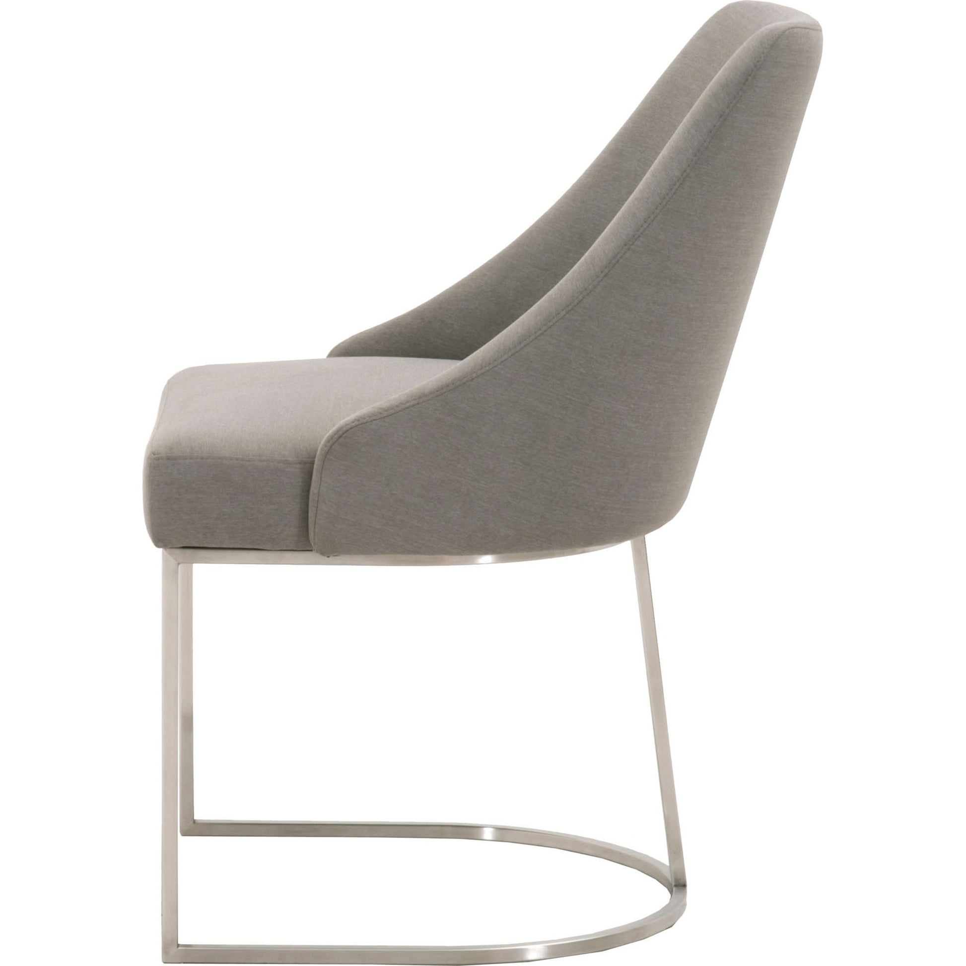 Parissa Dining Chair (Set of 2) by Essentials For Living in livesmart peyton-pearl, brushed gold. Made from metal, fabric in a modern style.