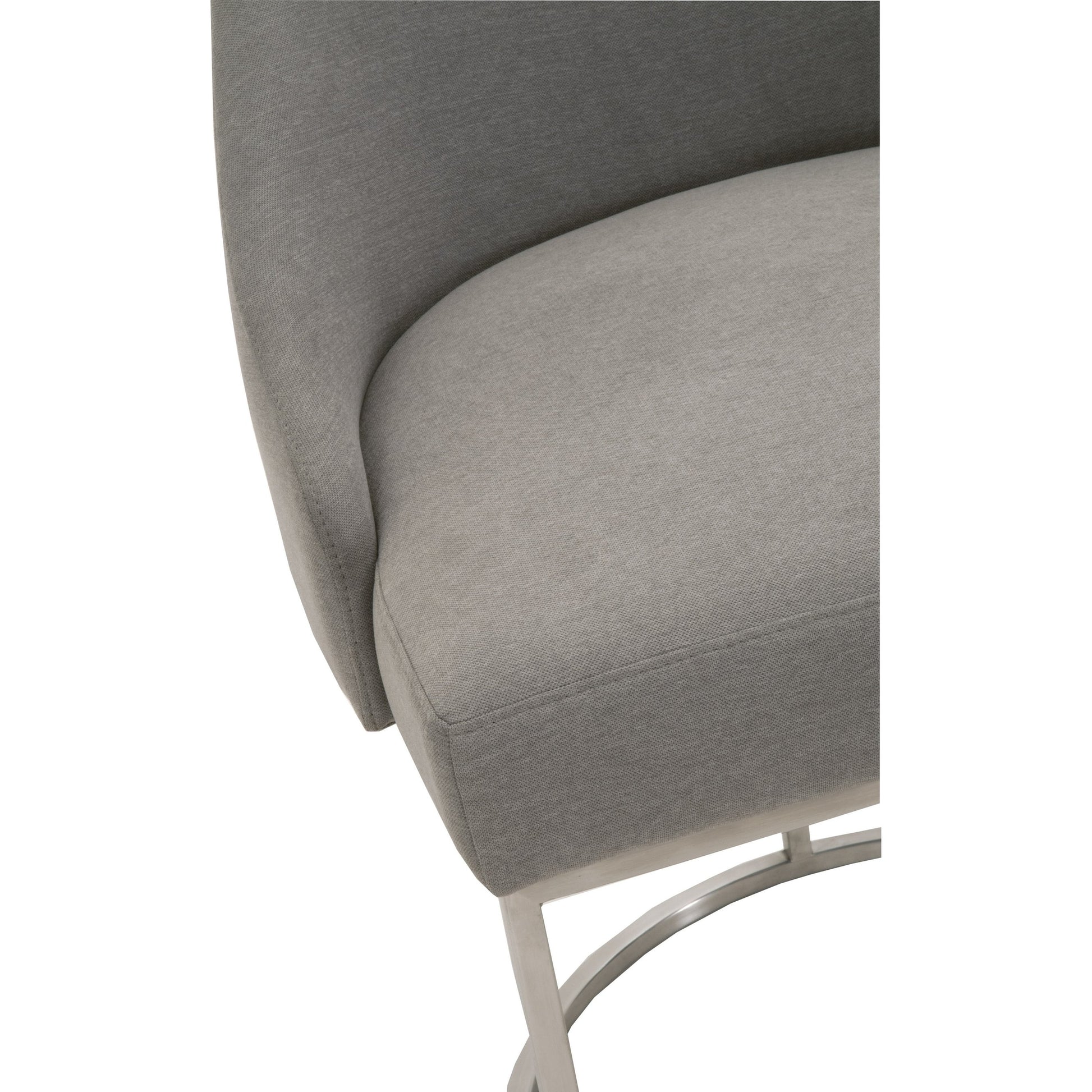 Parissa Dining Chair (Set of 2) by Essentials For Living in livesmart peyton-pearl, brushed gold. Made from metal, fabric in a modern style.