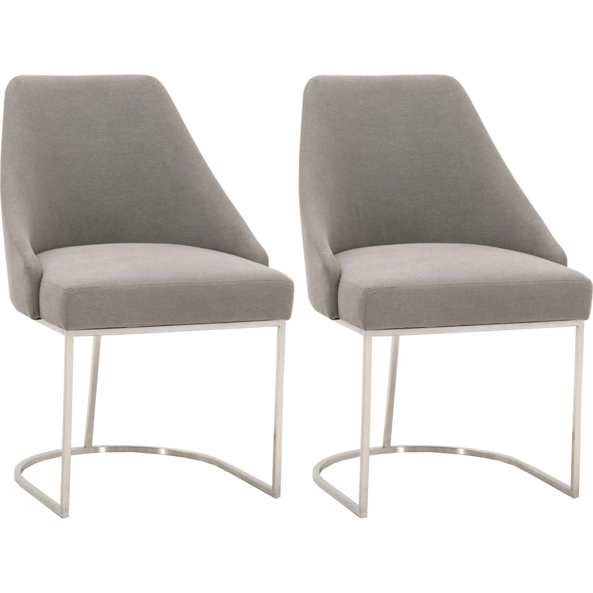 Parissa Dining Chair (Set of 2) by Essentials For Living in livesmart peyton-pearl, brushed gold. Made from metal, fabric in a modern style.