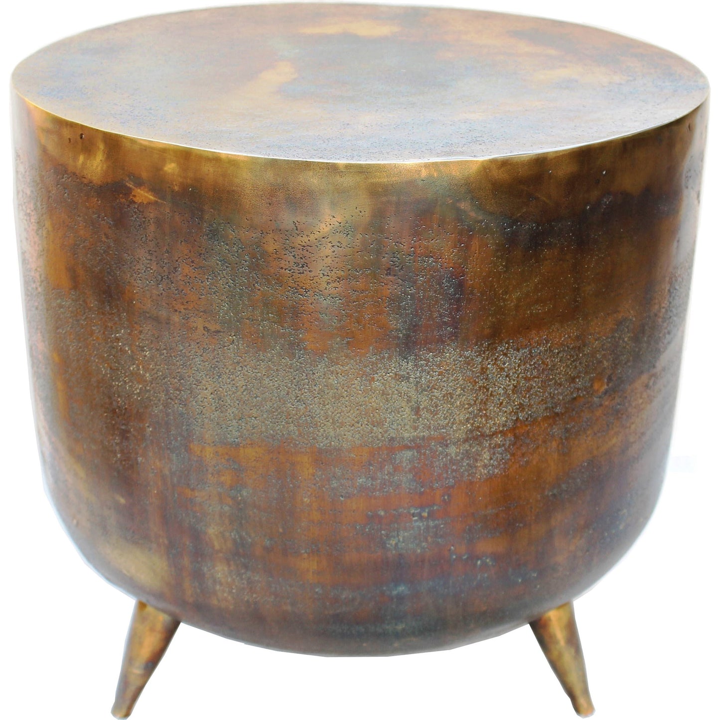 000 S-302965 | Primary Silo | Kettel Accent Table by Moe's Home Collection in brass. Made from aluminum in a eclectic & global style.
