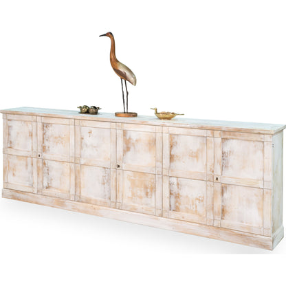 Luciana Buffet by Sarreid Ltd.. Made from pine in a traditional style.