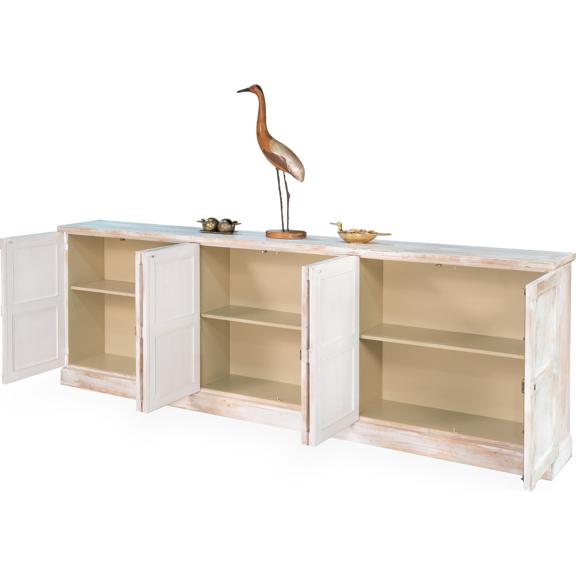 Luciana Buffet by Sarreid Ltd.. Made from pine in a traditional style.