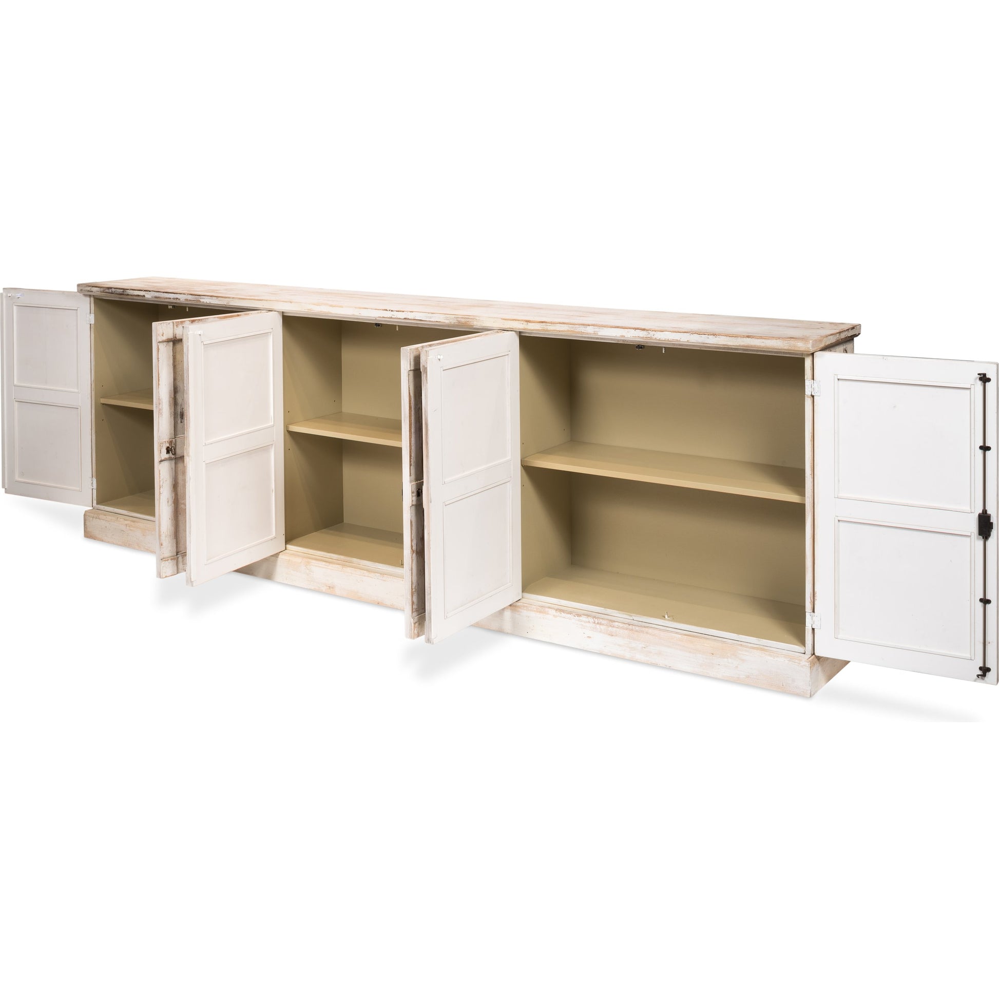 Luciana Buffet by Sarreid Ltd.. Made from pine in a traditional style.