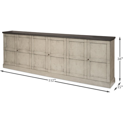 Luciana Buffet by Sarreid Ltd.. Made from pine in a traditional style.