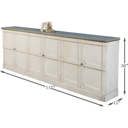 Luciana Buffet by Sarreid Ltd.. Made from pine in a traditional style.