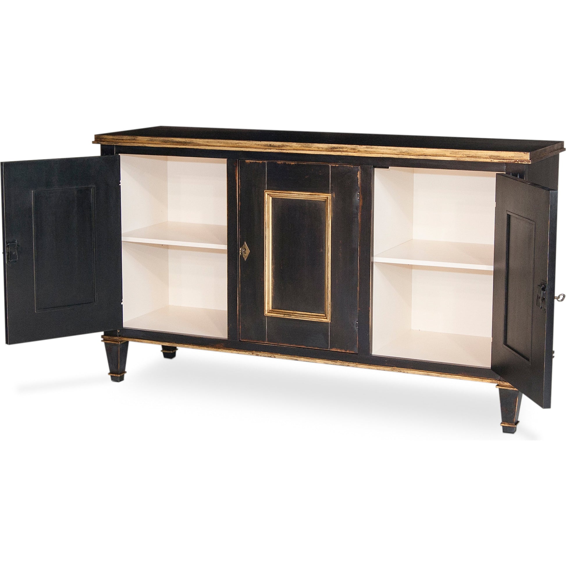 Louis XVI Buffet by Sarreid Ltd.. Made from wood in a traditional style.
