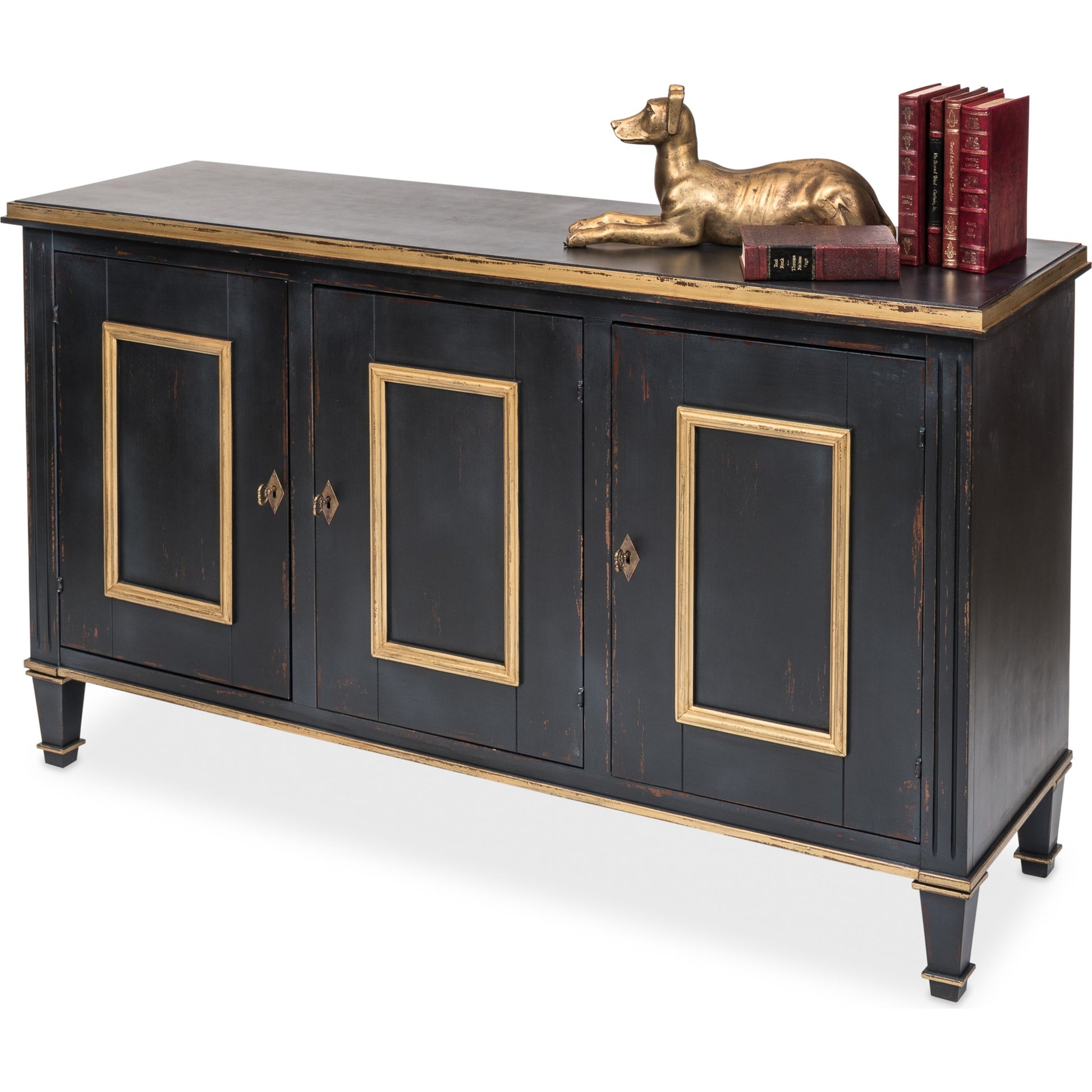 Louis XVI Buffet by Sarreid Ltd.. Made from wood in a traditional style.