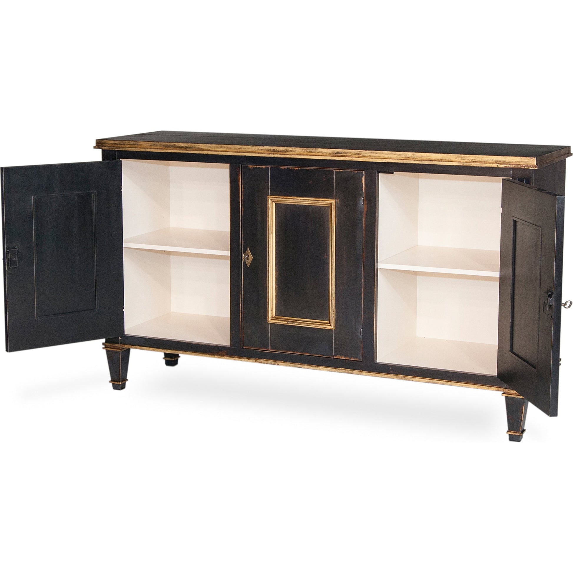 Louis XVI Buffet by Sarreid Ltd.. Made from wood in a traditional style.