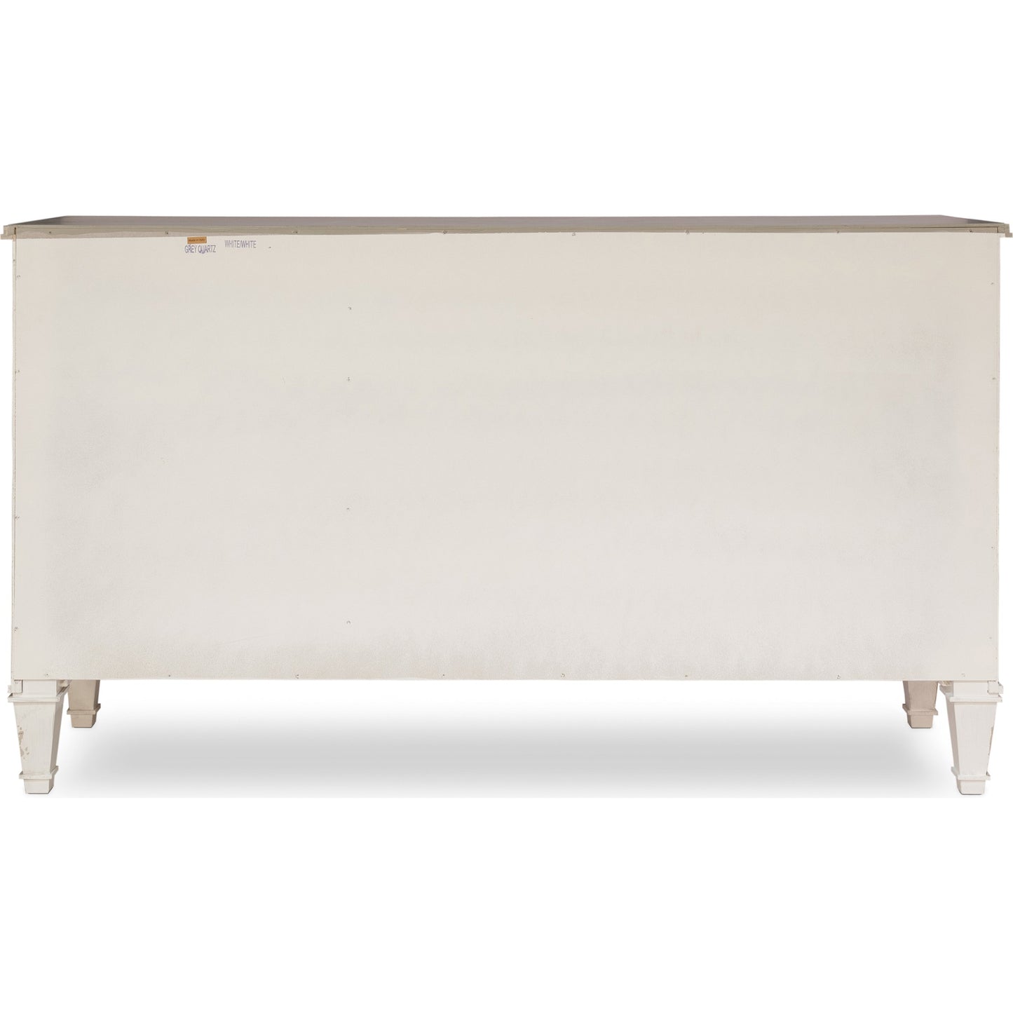 006 S-243499 | Additional Silo | Louis XVI Sideboard by Sarreid Ltd. in ivory, grey and white/white base gray quartz top. Made from wood in a traditional style.