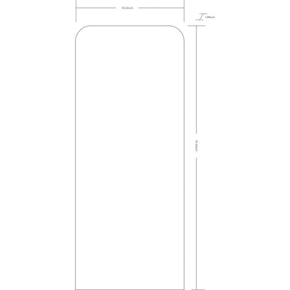 Aranya Floor Mirror - 32130 by Livabliss. Made from aluminum in a transitional style.