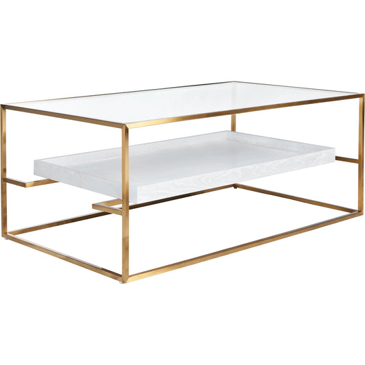 Reagan Coffee Table by Worlds Away. Made from unique in a modern style.