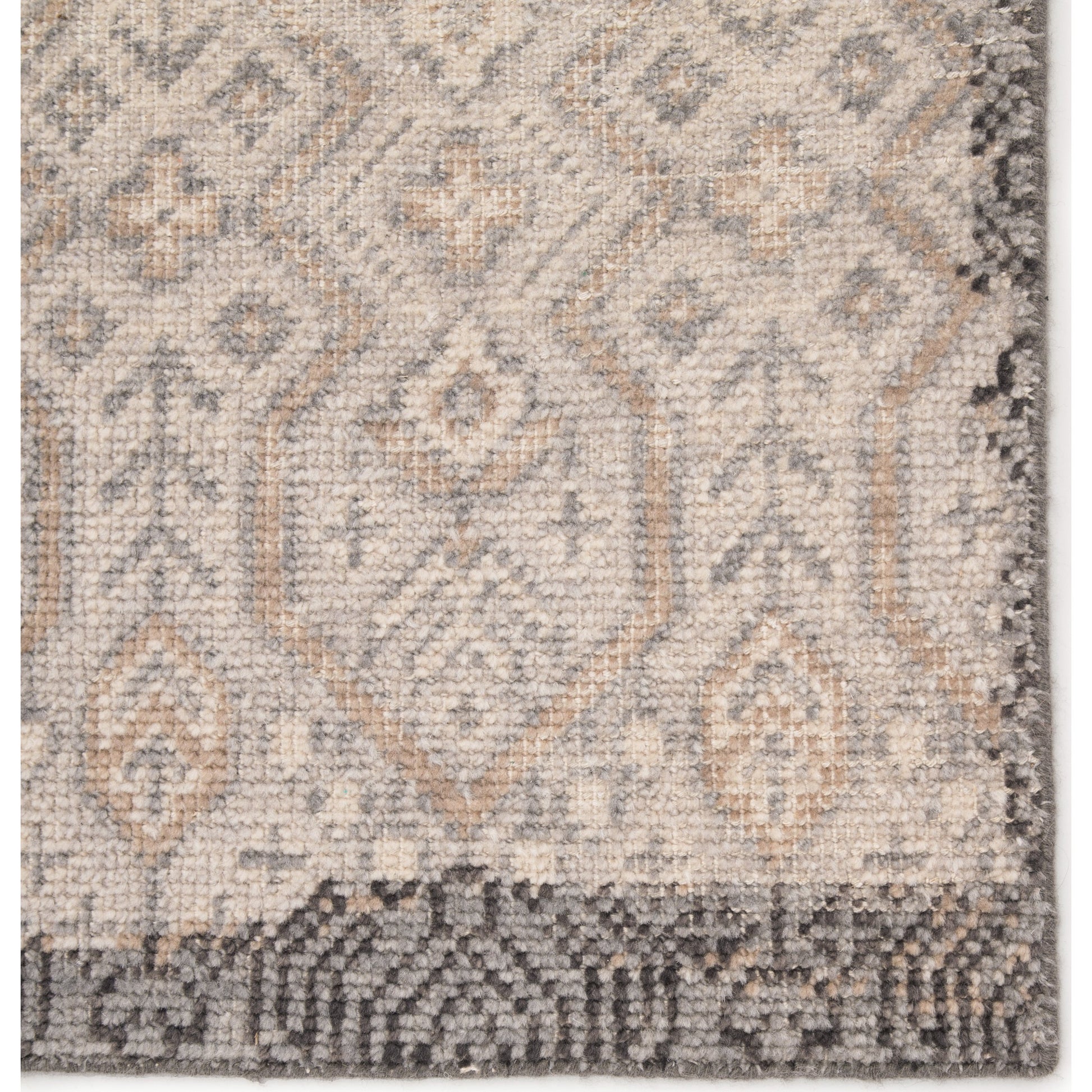 Revolution REL10 Rug by Jaipur Living in gray, gold. Made from 100% wool in a unique style.
