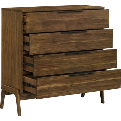 Remix Chest by LH Imports in brown. Made from solid acacia, veneer in a modern style.