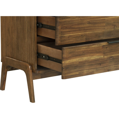 Remix Chest by LH Imports in brown. Made from solid acacia, veneer in a modern style.