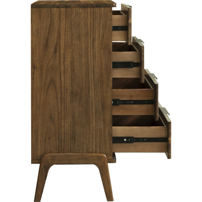 Remix Chest by LH Imports in brown. Made from solid acacia, veneer in a modern style.